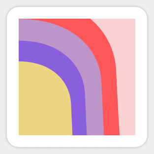 Boho rainbow pattern Sticker